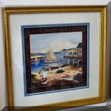 A18. Framed Elizabeth Mumford print. 